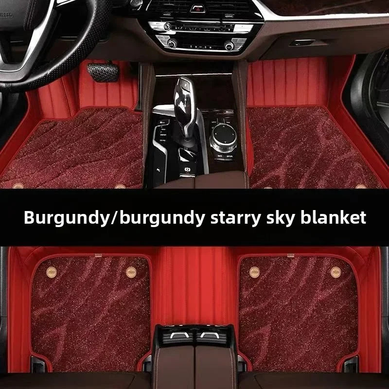 Starry Sky Carpet Car Foot Mat Special Car Customization Five Seat Full Set Full Surround Velvet Foot Mat