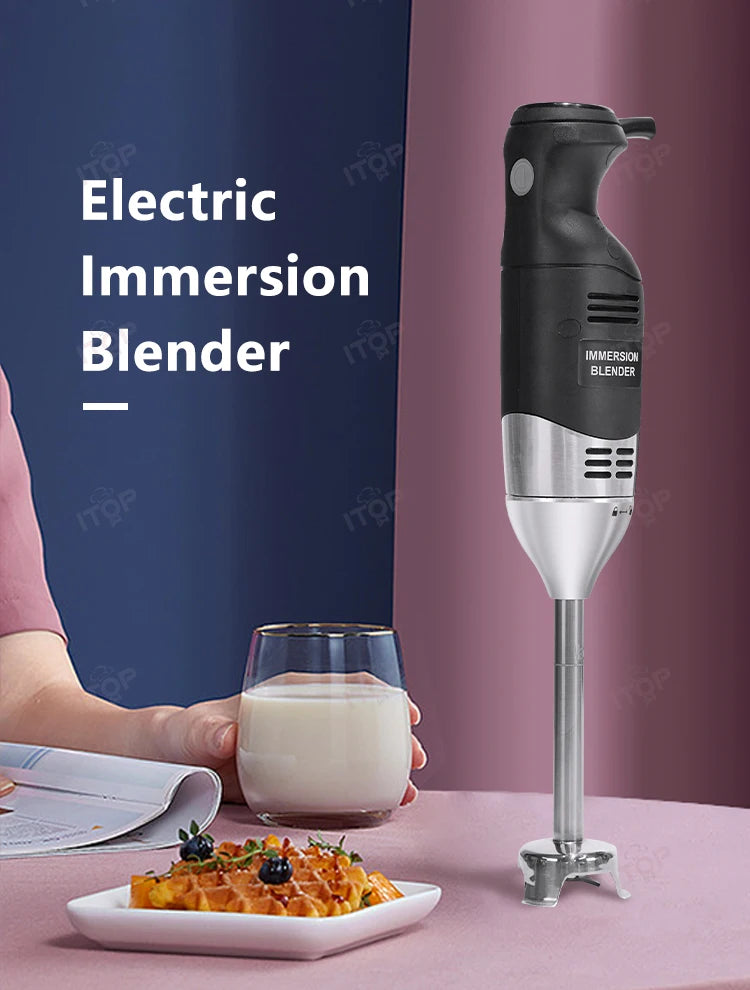 ITOP Handheld Blender 220W 250W Immersion Blender Stick Food Mixer Durable Commercial/ Household Use 8 Files Speed 4000-18000RPM