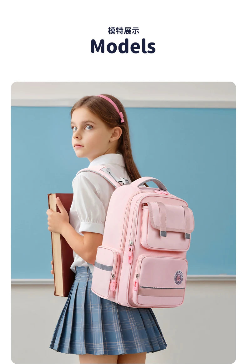 GOLF Primary School Bags for Girls Pink School Backpacks 9 to 10 Years Bookbags Kids Orthopedic Backpack Grade 1 to 4 Boys 2025