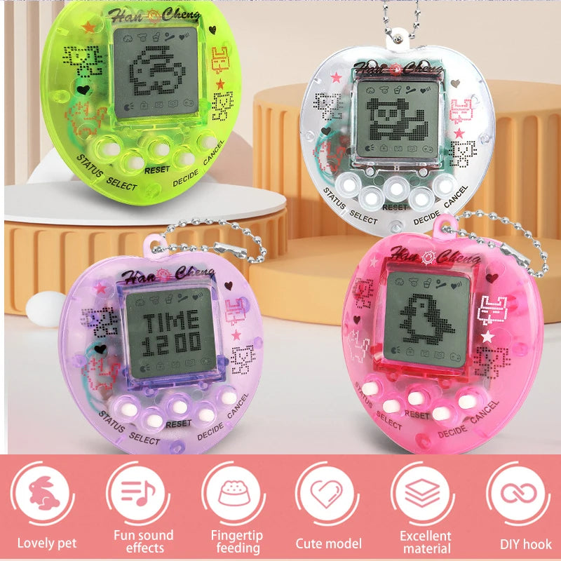 Tamagotchi 1Pcs Children's electronic Pet 168 Pets In 1 Virtual Cyber kid Digital Pet Toy Pixel Funny Gift Play Toy keychain BTJ