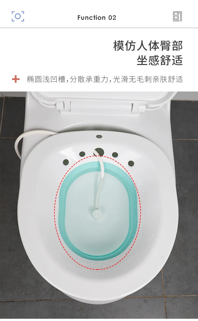 Bidet Folding Portable Bidet Maternity Self-Cleaning Private Parts Buttock Rinse Perineal Soak Bath Hemorrhoid Treatment Bidet