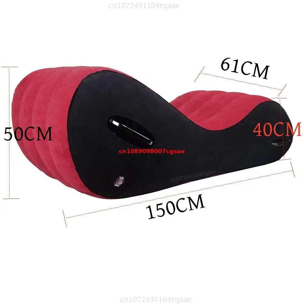 Modern Large Folding Sofa Bed With Arm - Inflatable Travel Sofa For Beach Camping Outdoor Garden, Hotel/Home Furniture, Portable