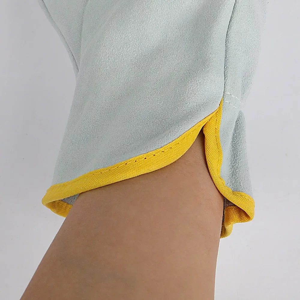 Work Gloves Sheepskin Leather Workers Work Welding Safety Protection Garden Sports Motorcycle Driver Wear-resistant Gloves