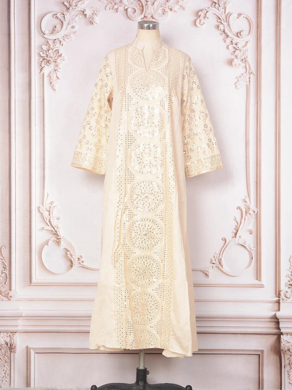 Women Elegant Dresses Eid Muslim Sequins Maxi Dress Jalabiya Morocco Party Robe Evening Dresses Dubai Abaya Kaftan Arab Vestidos