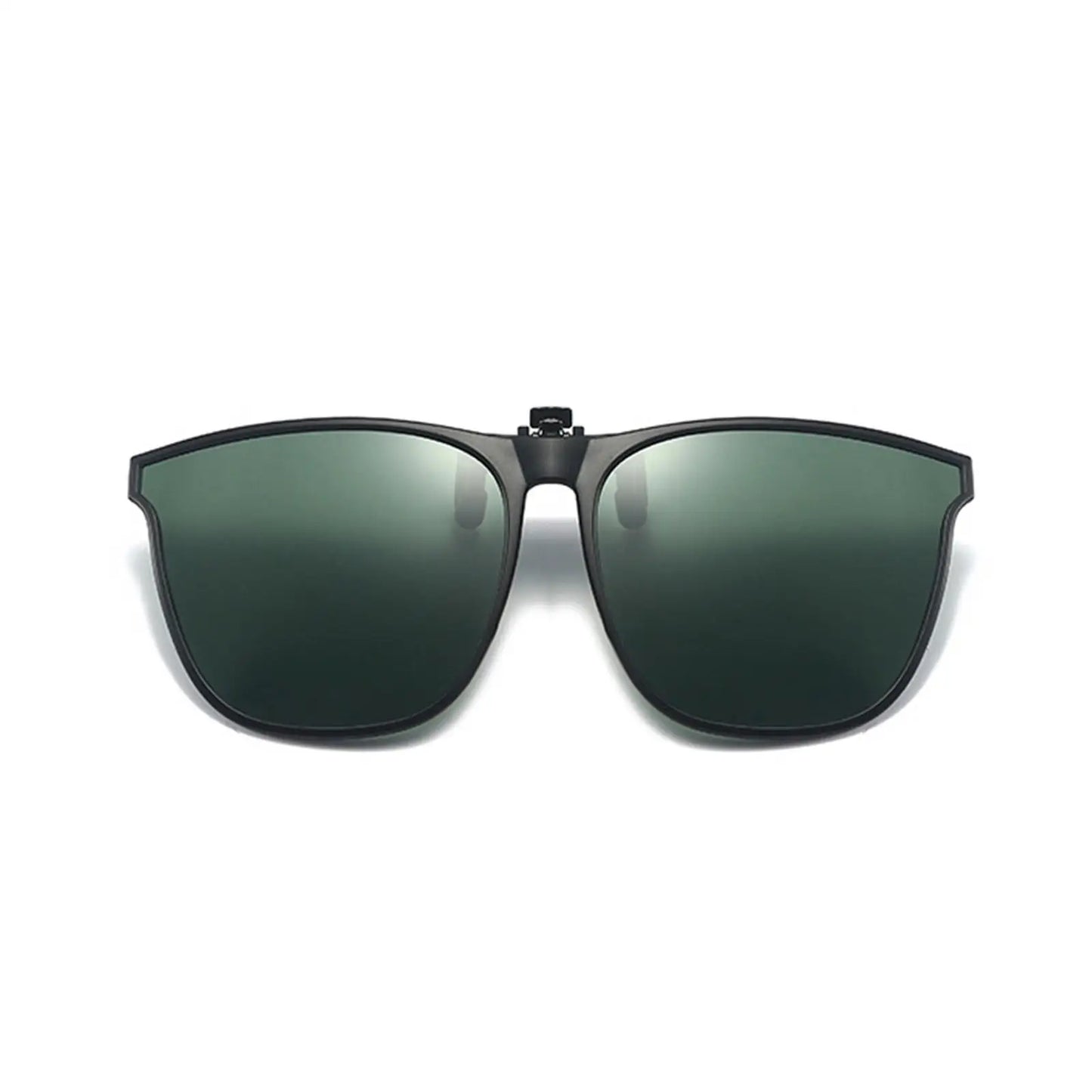 Polarized Clip On Sunglasses Men Women UV400 Anti Glare Sun Glasses for Driving Fishing Vintage Square Flip Up Glasses Eyewear