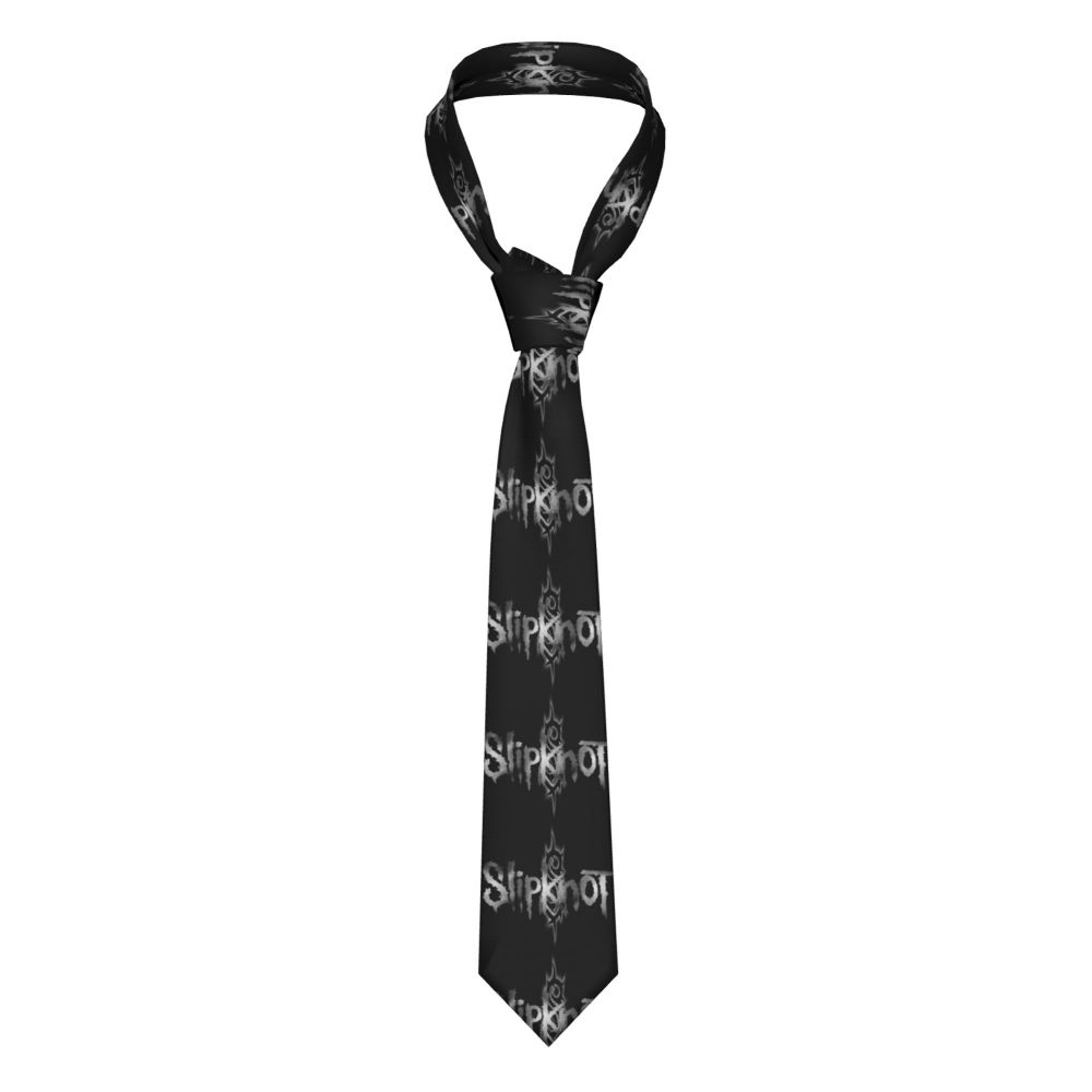 Slipknots Neckties Men's Customized Silk Heavy Metal Rock Music Gift Neck Tie for Office