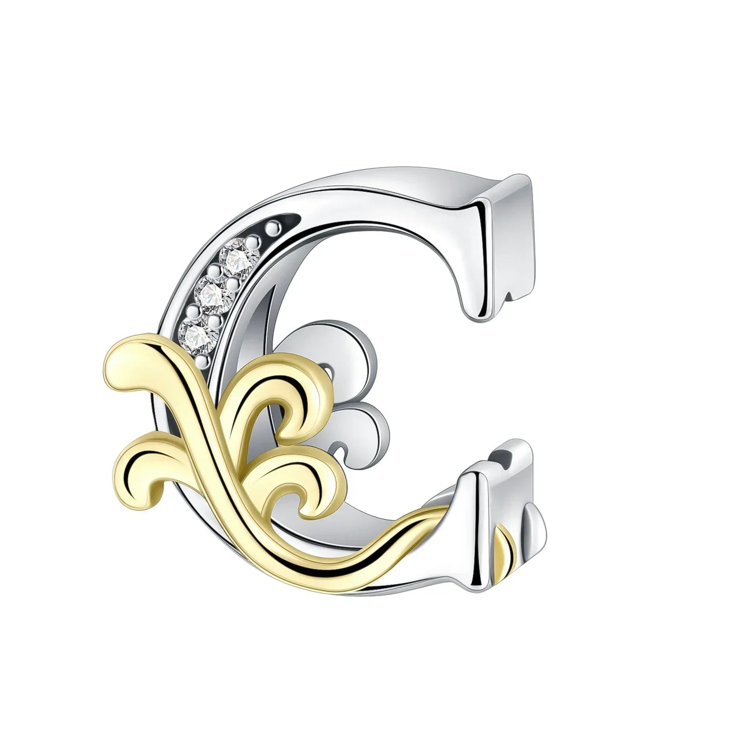 925 Sterling Silver  A-Z 26 English Letters Retro Fashion Pendant Fit Original Bracelet Charm Beads Necklace Diy Female Jewelry
