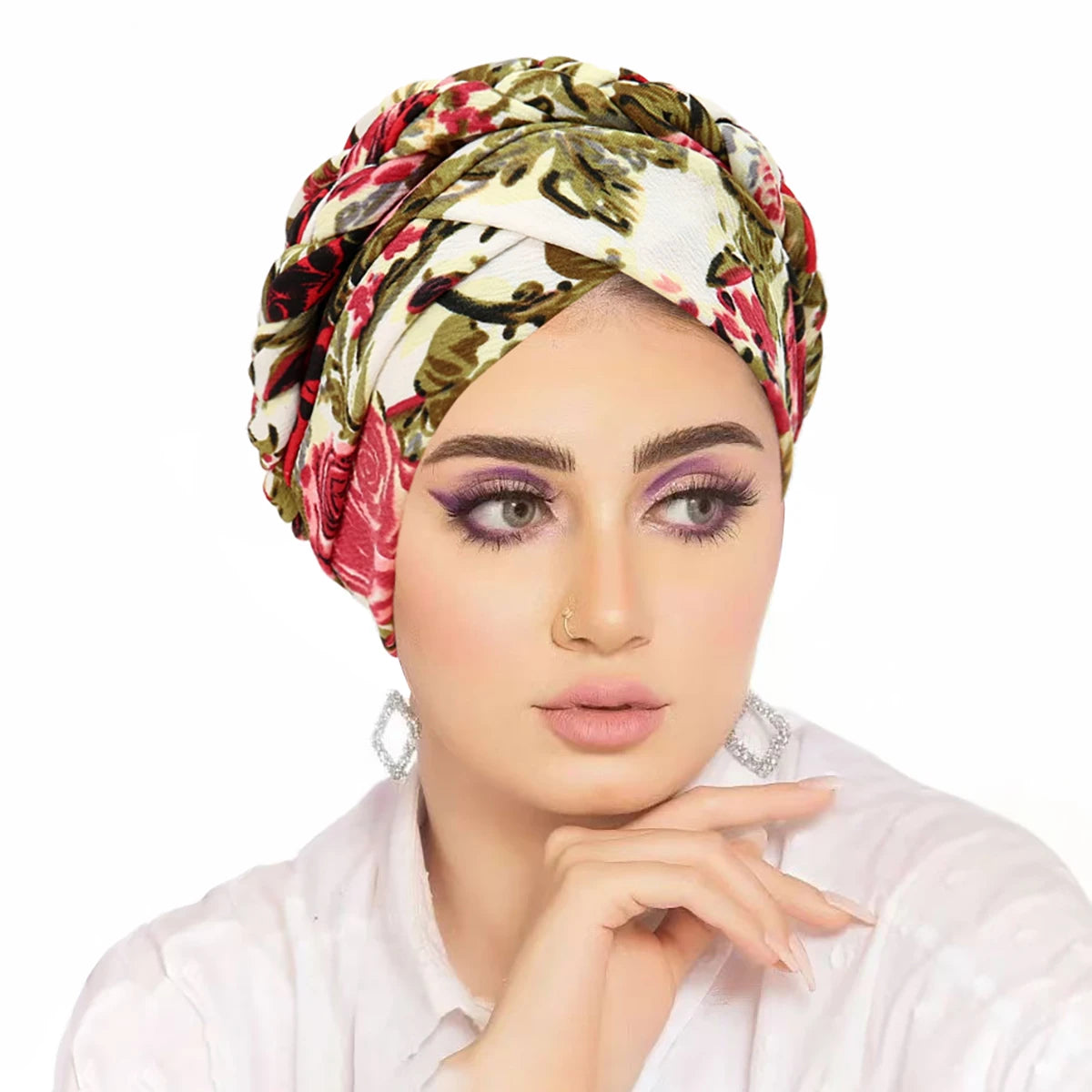 New Head Scarf for Muslim Women Trendy Print Turban Bonnet Hijab Caps Inner Hijabs Femme Musulman Arab Wrap Turbantes