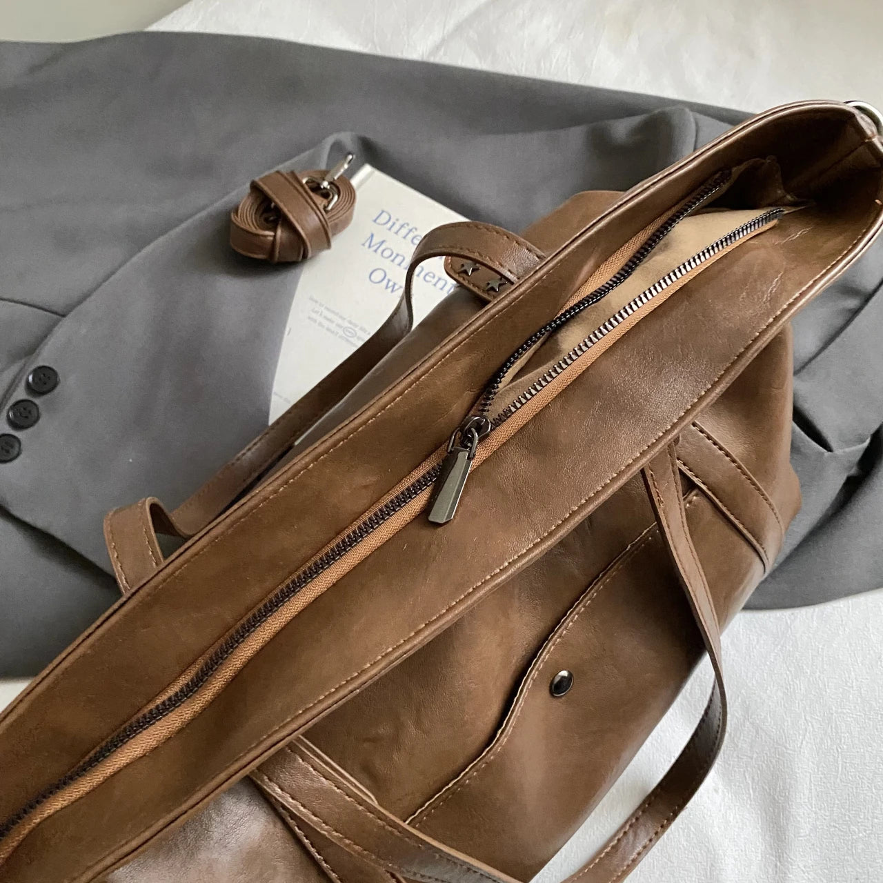 Women's Bag Large Capacity Shoulder Bags High Quality PU Leather Handbags and Purse Female Retro Tote Bags sac a main femme