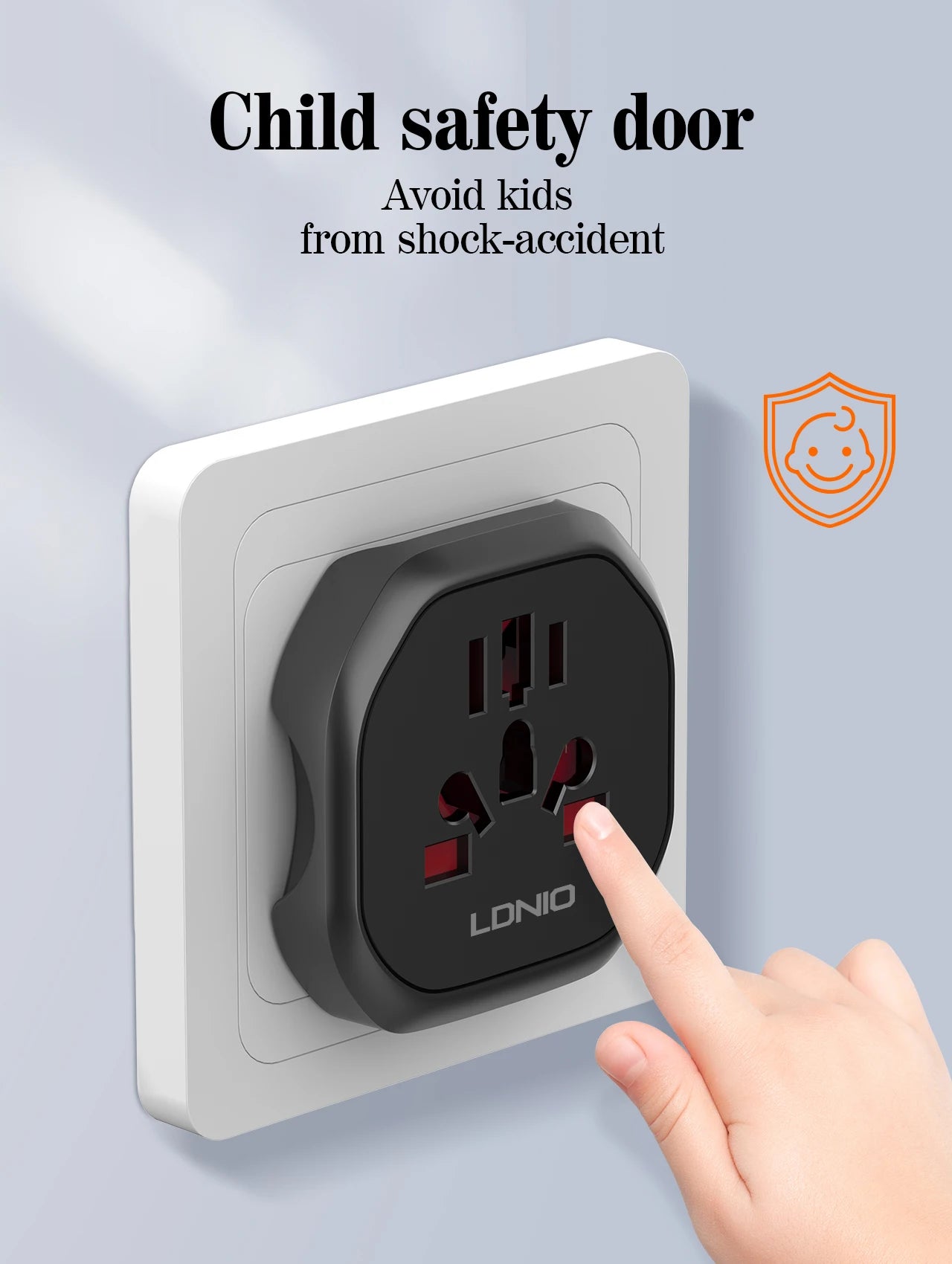 LDNIO Universal Travel Adapter EU KR Plug Adaptor To UK US AU European To American UK Plug 48mm Converter For Travel Accessories
