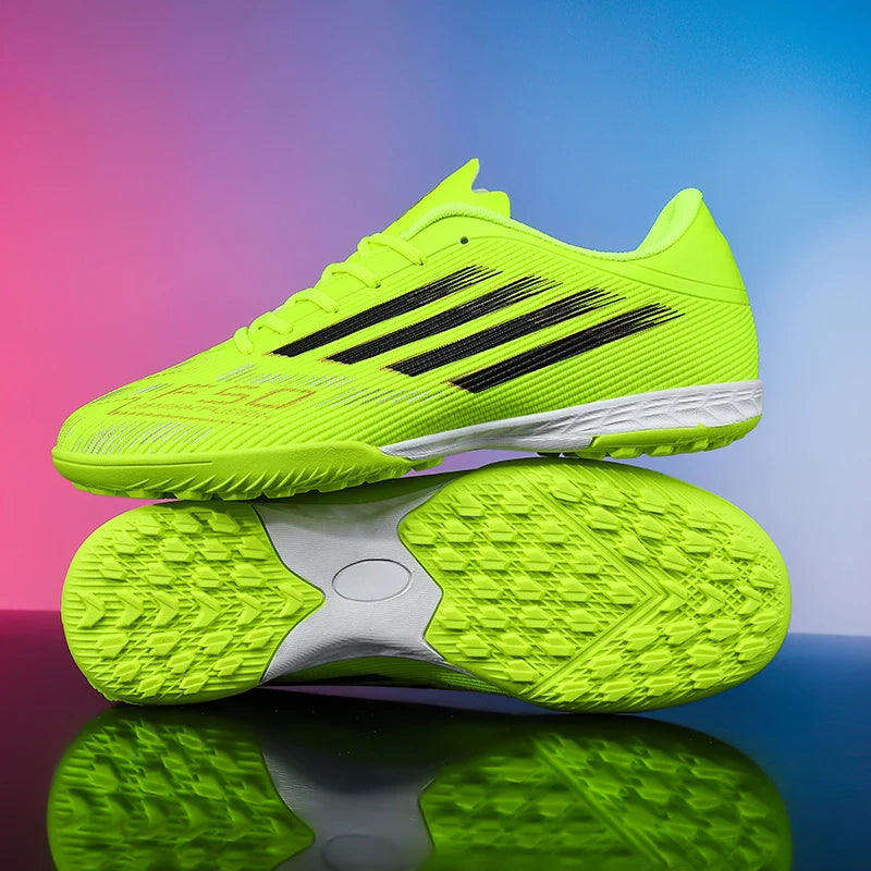 Adult Football Shoes Lightweight Wear-resistant Soccer Boots Anti-slip Outdoor Turf Training Sports for Men Youth Daily Match