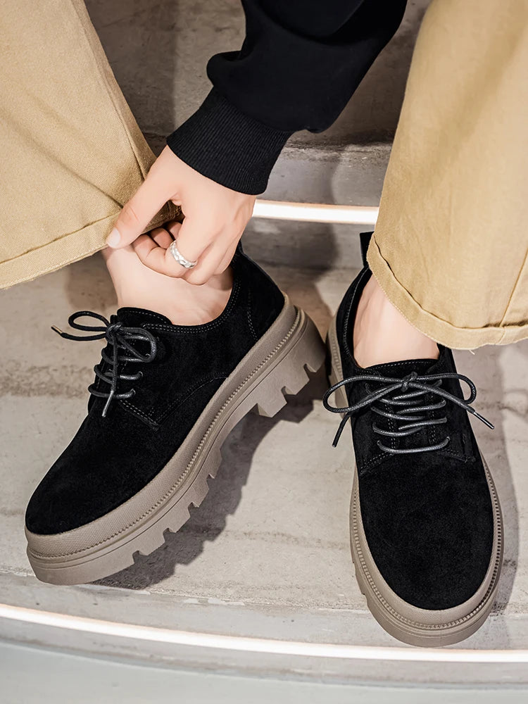 Men's Thick Soled Business Casual Shoes Are Fashionable Versatile and Simple Men's Formal Shoes