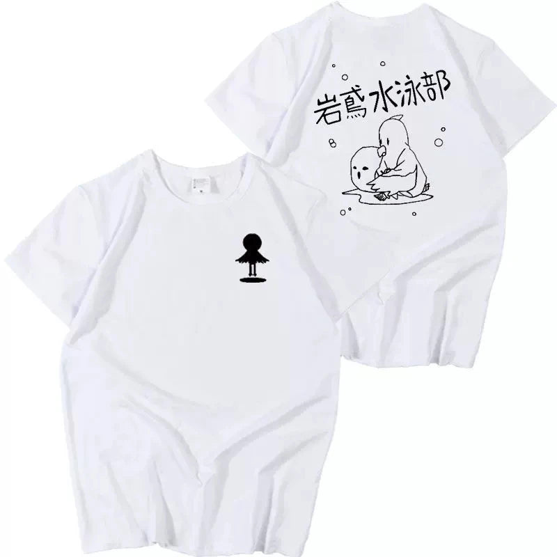 Free Iwatobi Makoto Tachibana Cosplay T Shirt Anime High School  Nagisa Hazuki T-Shirt Cotton Short Sleeve Tees For Men Women