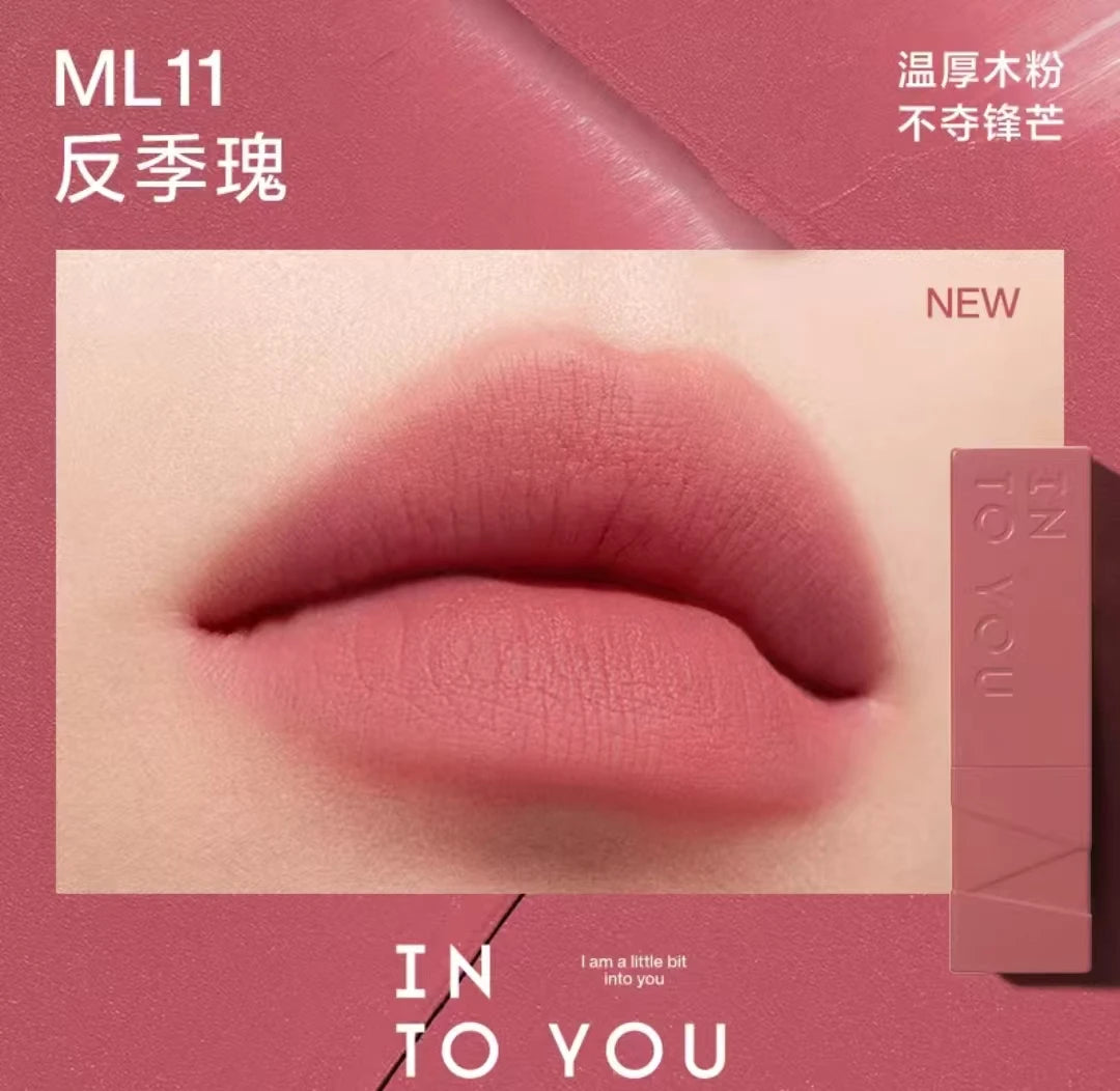 INTO YOU Matte Velvet Lipstick Easy To Wear Silky Smooth Long Lasting Whitening Lips Beauty Makeup