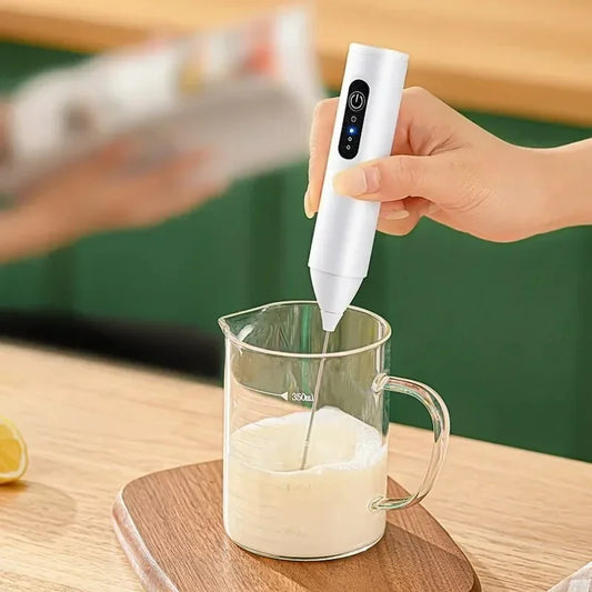 Wireless Milk Frothers Electric Handheld Blender Electrical Mini Coffee Maker Whisk Mixer With USB For Coffee Cappuccino Cream