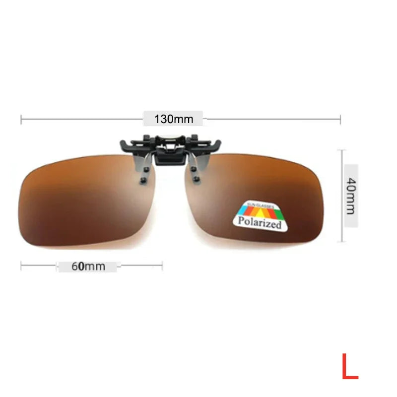 Fishing Polarized Pilot Flip Up Clip on Sunglasses Men Photochromic UV400 Women Driving Sun Glasses Color Change Night Vision