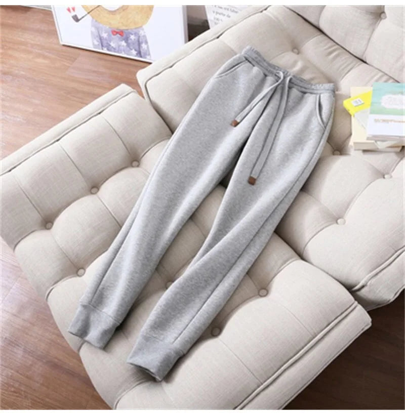 Winter Warm Sports Suits For Women Velvet Track Suit Thick Hoodies Jackets And Sweatpants Fleece 2 Piece Sets Women Outfit 2023