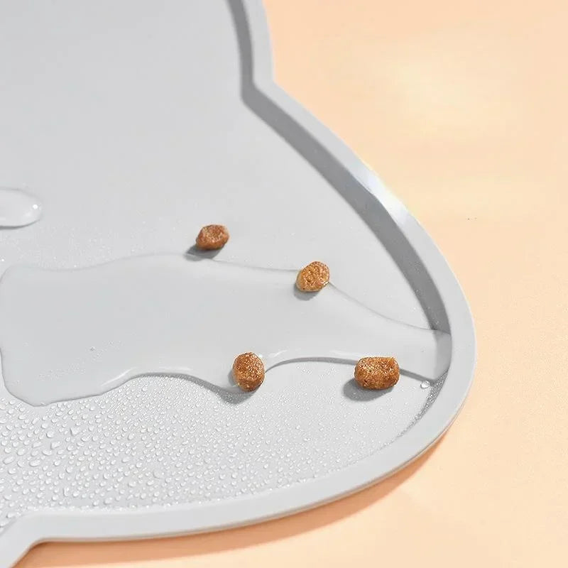 1 Pcs Anti Overflow Anti Slip Waterproof and Easy To Clean Pet Silicone Meal Mat Cat and Dog Mat Pet Meal Mat