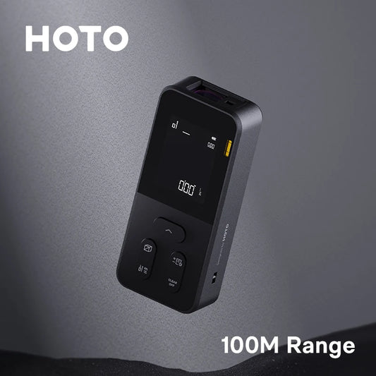 HOTO Laser Measure ECO 7 modes Measuring Distance 100M 2 Inch HD Display Laser Digital Tape Rangefinder