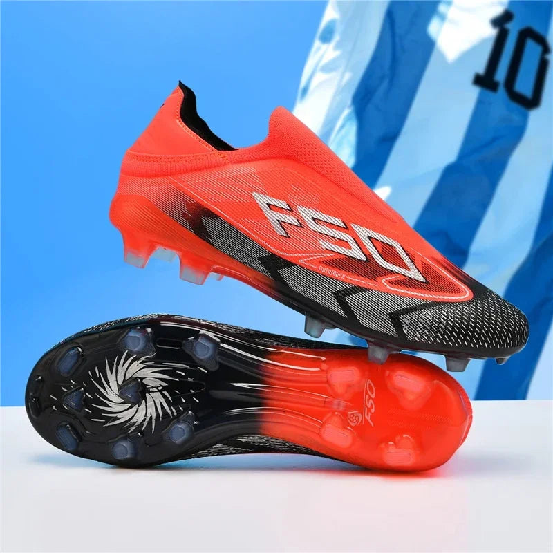 New Men Football Boots Sports Shoes Soccer Shoes High-quality Ultralight High Ankle Breathable Futsal Non-Slip Outdoor Match