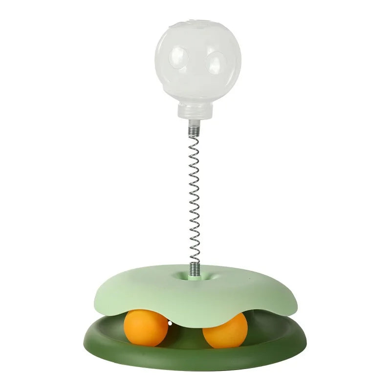 Pet Interactive Leakage Ball - Cat Turntable Toy - Food Dispenser for IQ Training for Dogs and Cats Pet Products Accessories