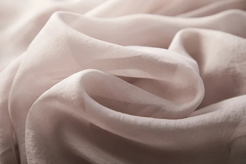 100% Silk Dress New Fashion Summer Dresses For Women 2024 High Quality Casual Dress Women Elegant Midi Dress Vestido Feminino Lq