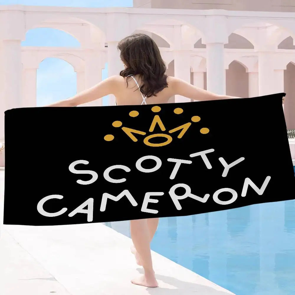 S-Scotty C-Camerons Bath Towel Microfiber Soft Water Absorbing Breathable For Girl Kids Decorative Cartoon Beach Towel