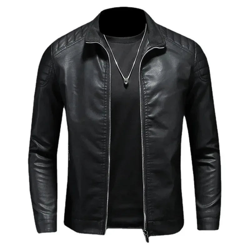 Winter Leather Jacket Men Cool Warm Causal Motorcycle Windbreaker PU Coats Multi-pocket Vintage Outwear Male Autumn Jackets