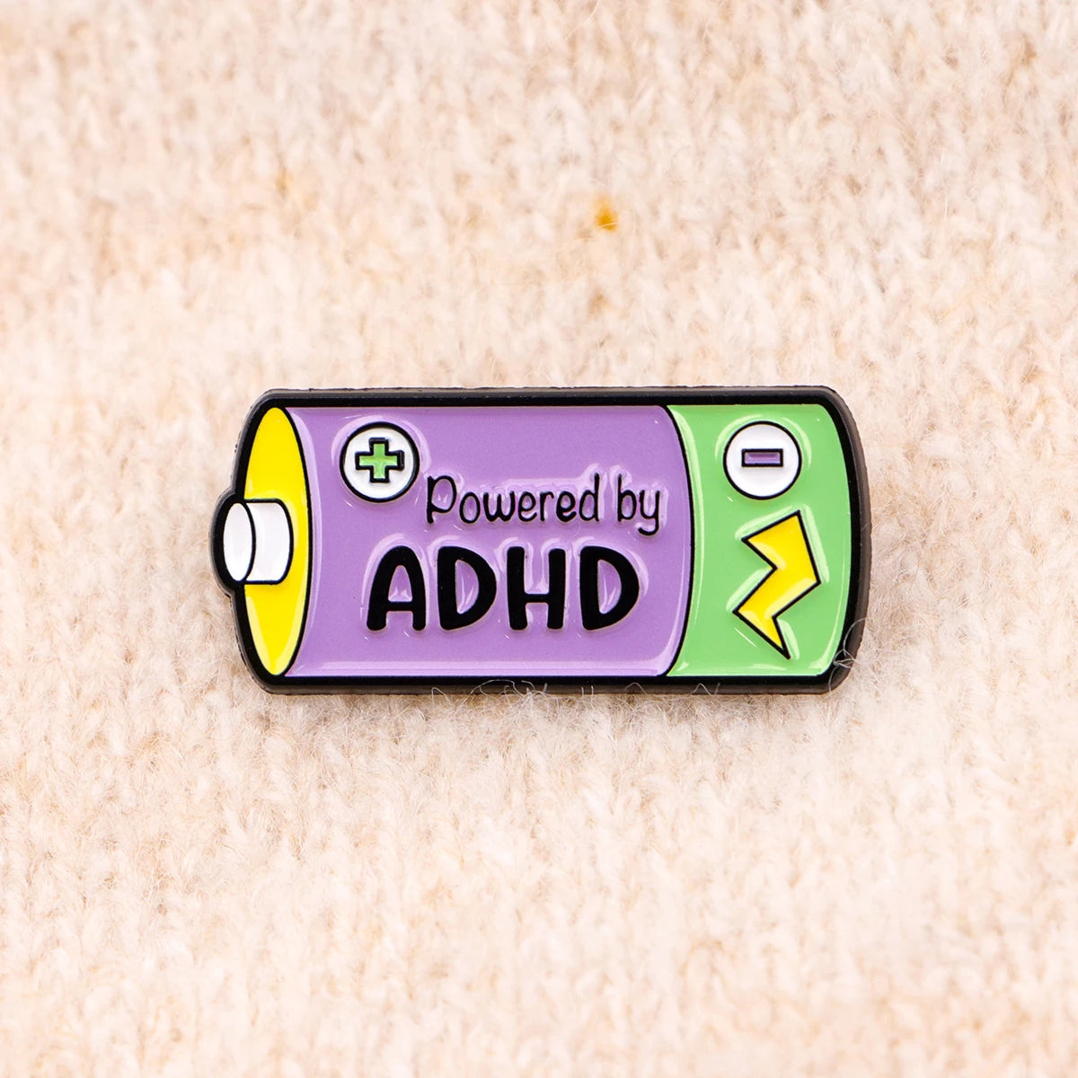 Autism Quotes Enamel Pins ADHD Brooches Black Cat Badge Lapel Pin For Backpack Clothes Accessories Medical Jewelry Birthday Gift