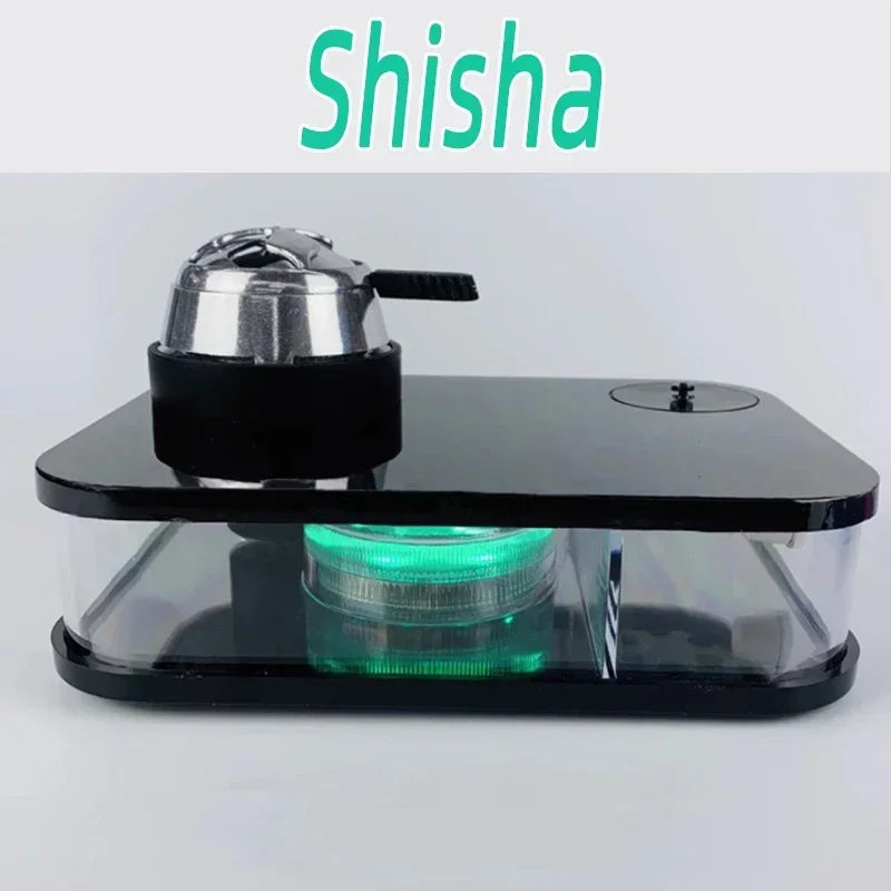 Acrylic Hookah with LED Light Shisha Box Nargile Sheesha Narguile Chicha Cachimbas Water Pipe Shisha Hookah Set Accessory
