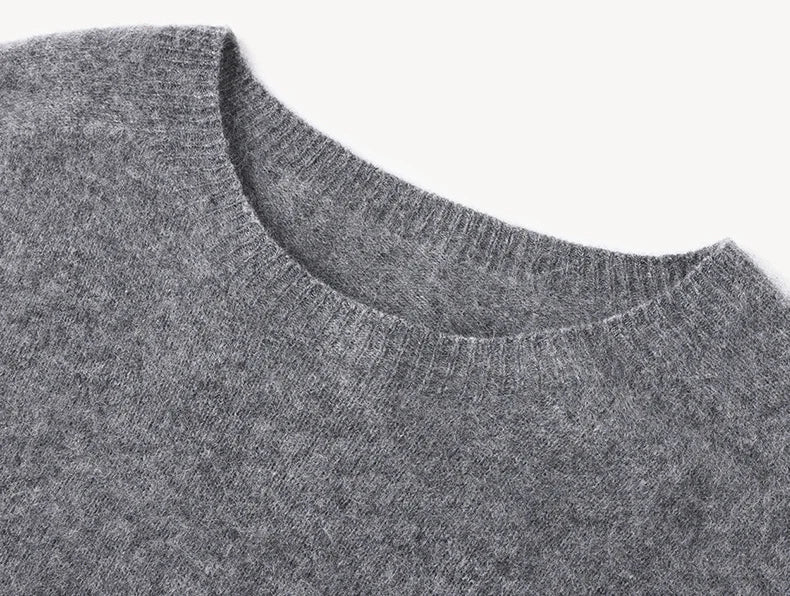 SuyaDream, Women Fleece Pullovers, V Neck, 3.8%Cashmere 96.2%Wool, Chic Warm Sweaters, 2025 Fall Winter Solid Top, Camel, Olive