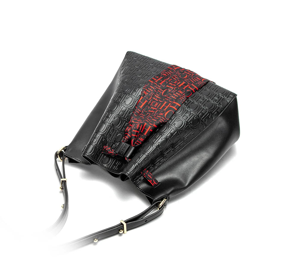 Women's Bag New Fashion Large Capacity Shopping Travel Commuting Female Bag Fashion Classic Luxury Brand Ladies PU Bucket Bags