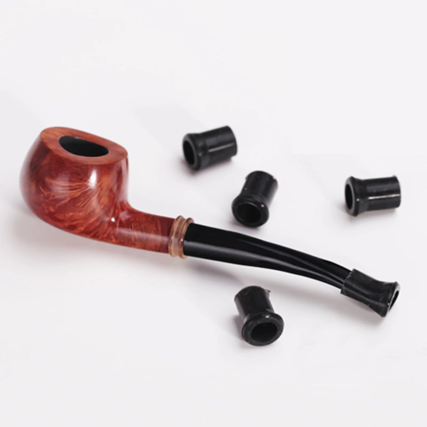 20Pcs Smoking Pipe Mouthpiece Rubber Protective Case 17/11mm Protection Ring for Tobacco Pipes Smoking Tip Assceeories