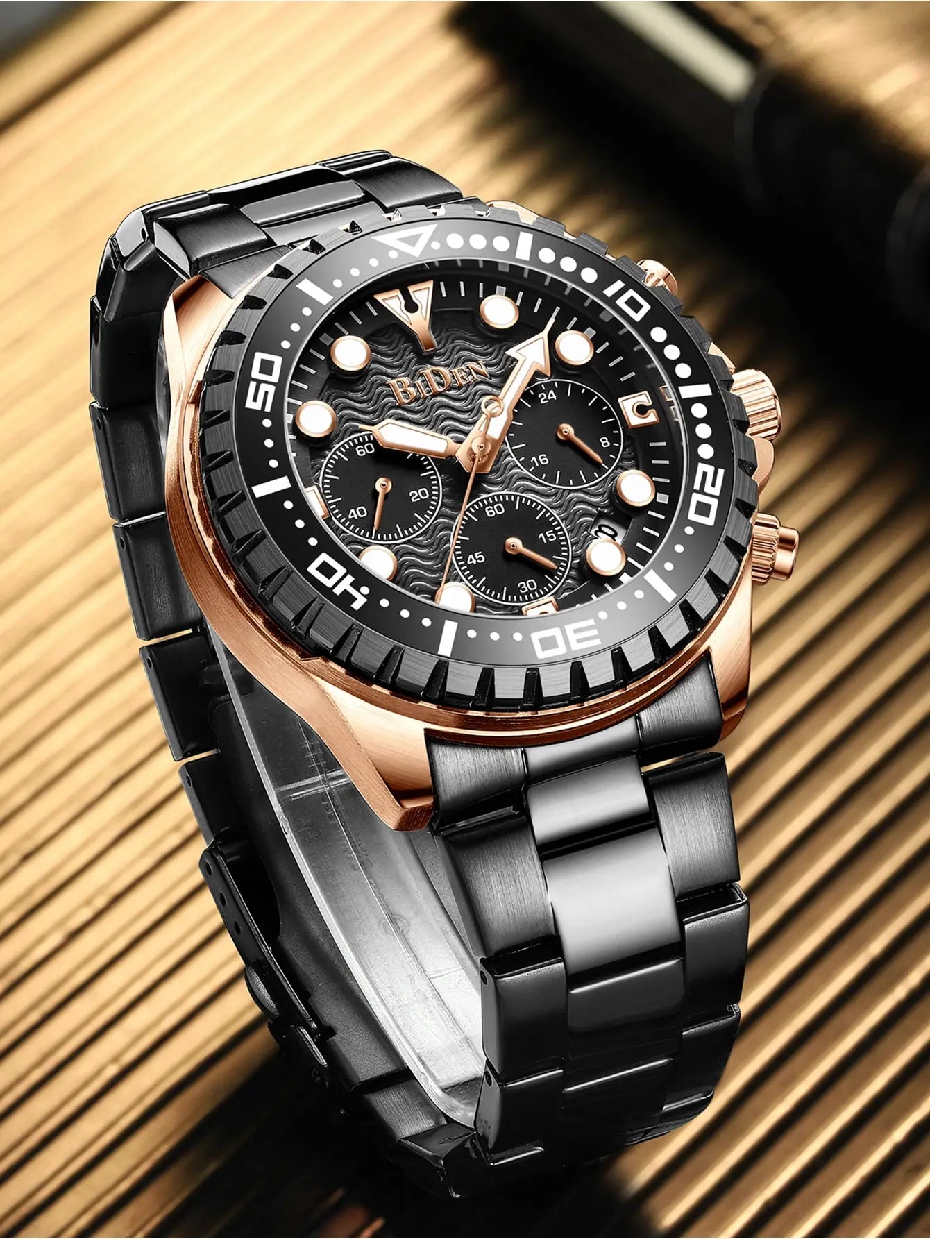 BIDEN Top Brand Fashion Mens Watches for Men Sport Waterproof  Quartz Watch Luxury Man Business Luminous Clock Relogio Masculino