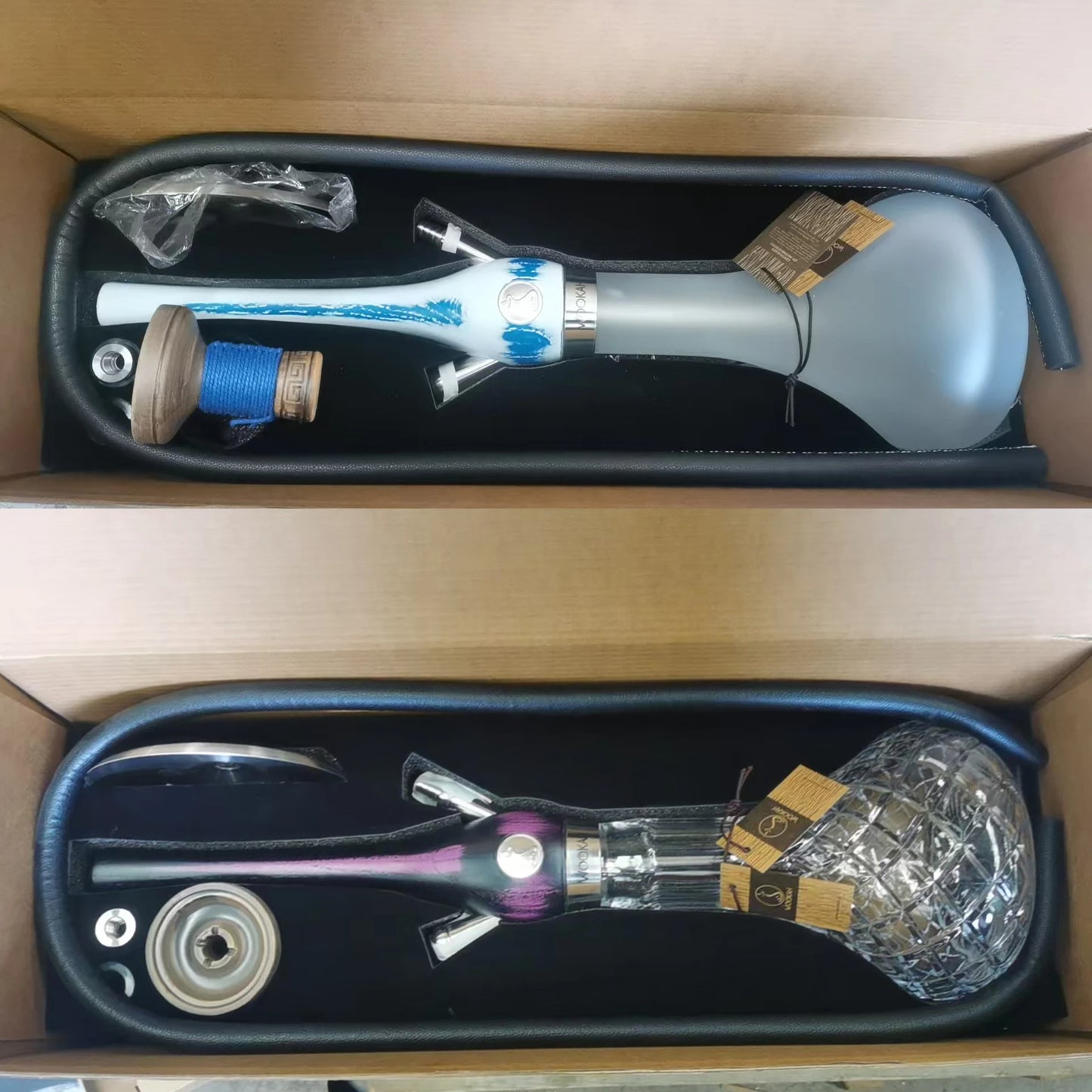 Wookah Shisha Hookah Set 65cm 304 Stainless Steel Large Hookah Smoking Set Russian Shisha With Bottle