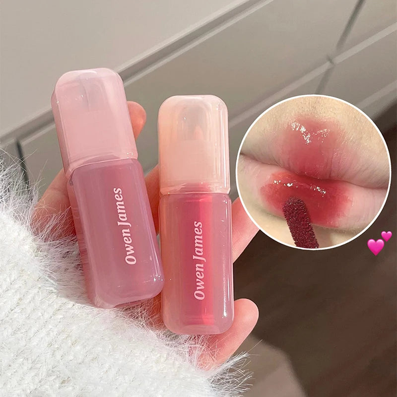 Glossy Non-stick Cup Lip Gloss Long Lasting Cheek Mud Lip Plumper Tinted Lip Lipstick Lip Makeup Cosmetics