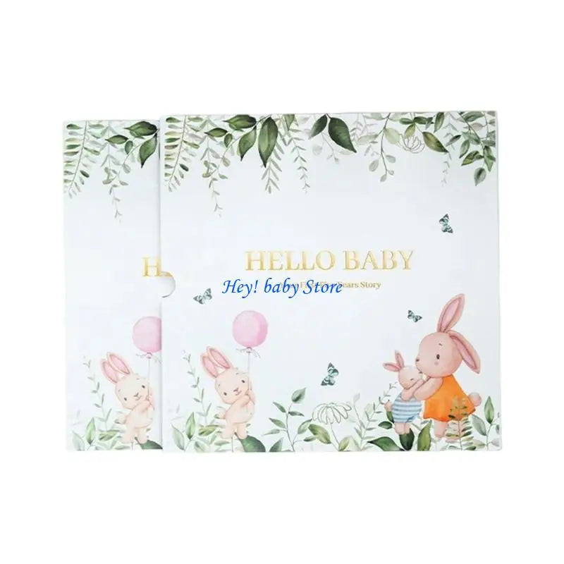 Q1FE Memory Book for Baby Boy Girl Baby Milestones Book to Record Every Event Journal Scrapbook Photo Album