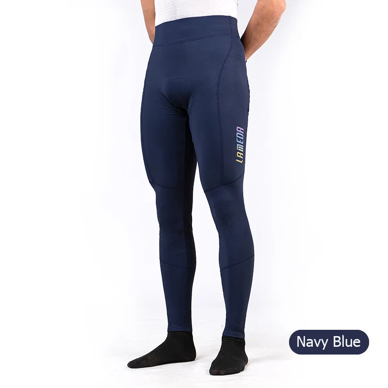 Cycling Pants Padded Man Winter Warm Fleece Bicycle Pant Leggings for Men Bike Riding Trousers Tights Clothing for 5-15 degrees