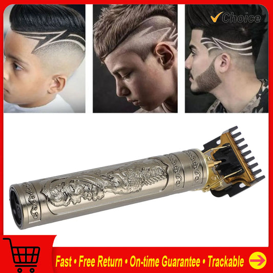 Hair Trimmer Set T Blade Smoothly Accurate Cutting Electric Hair Clipper Set with 4 Guiding Combs for Home Salon