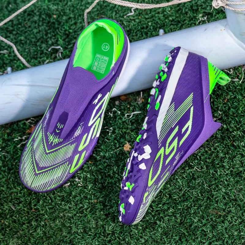 High Quality Mens Football Boots F50 Boys FG/TF Training Studded Fast Soccer Cleats Pro Non Slip Football Shoes for Man 35-45