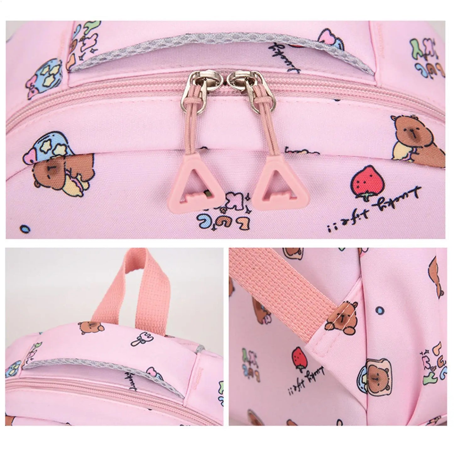 Cartoon Animal School Bags Primary Schoolbag  School Backpack Set Kids Daily Travel Backpack For Kids Children Students School