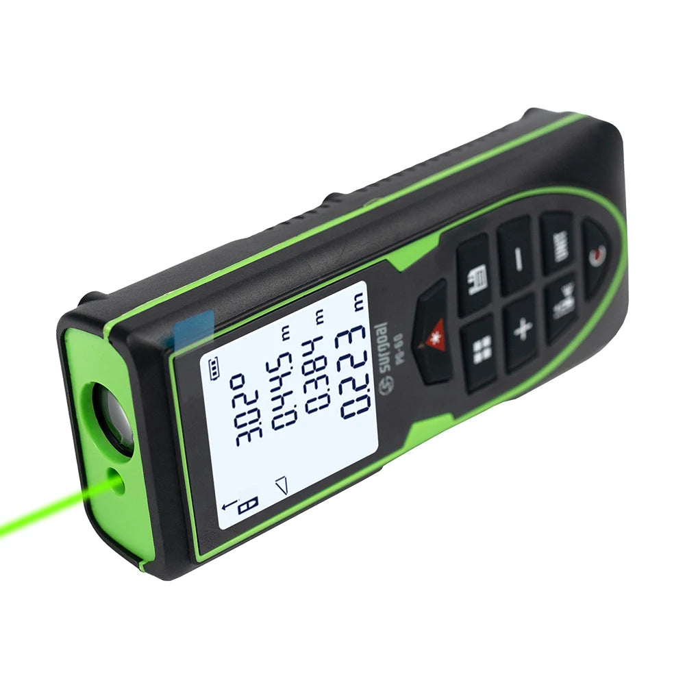 SG SURGOAL 120m Green Laser Rangefinder with Digital Level Rechargeable Laser Distance Meter Tape