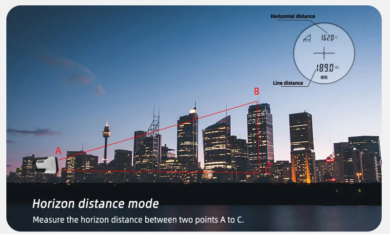 Rechargeable 1200m 650m with Slope Adjusted Flag-Lock Vibration Laser Distance Meter Telescope Golf Laser Rangefinder