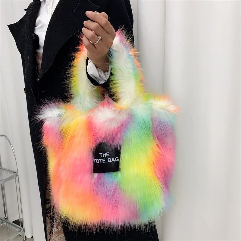 Large The Tote Bags for Women Winter Fashion New Shoulder Messenger Bag Female Designer Brand Sling Cross Handbags High Quality