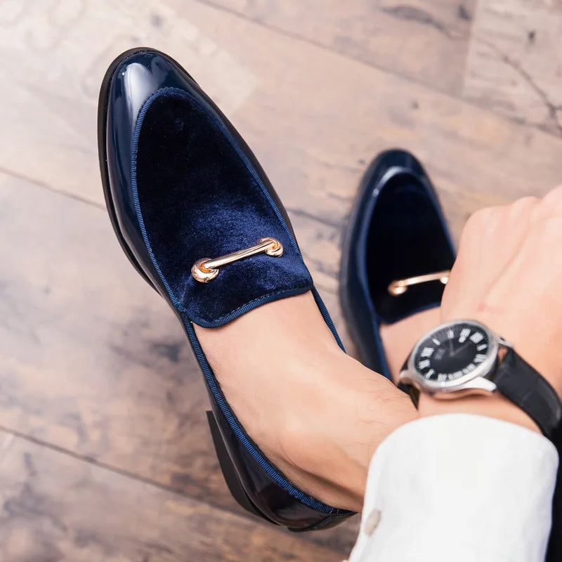 Men's Formal Leather Shoes Patent Leather Luxury Fashion Groom Wedding Shoes Men's Luxury Italian Style Oxford Shoes Ormal Shoes