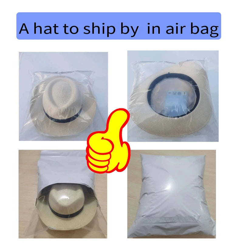 Summer Empty Top Round Sun Hats for Women Elegant Wide Large Brim Beach Straw Hat Casual Panama Caps Uv Protection Cap Sombrero