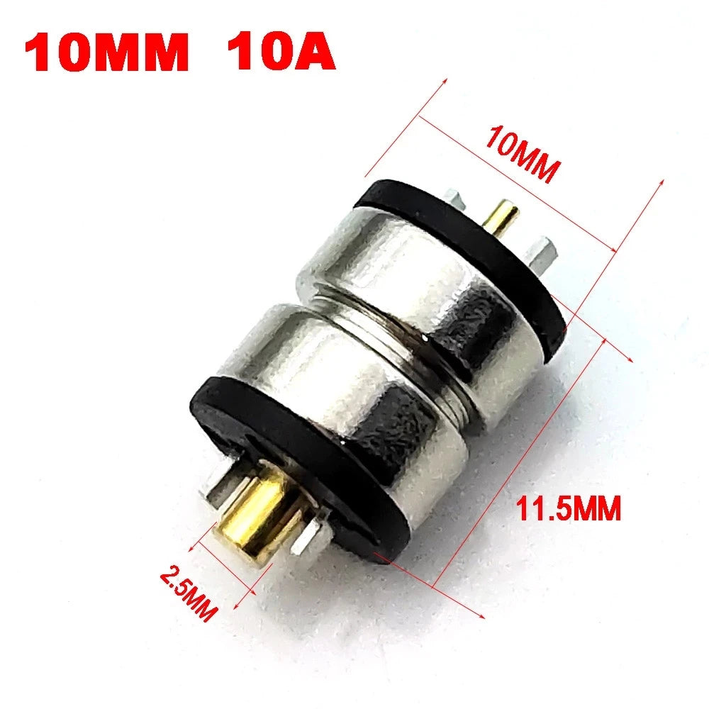 1Pair 2/3/4/5/6Pin waterproof high current magnet suction spring pogo pin male female probe DC power charging magnetic connector