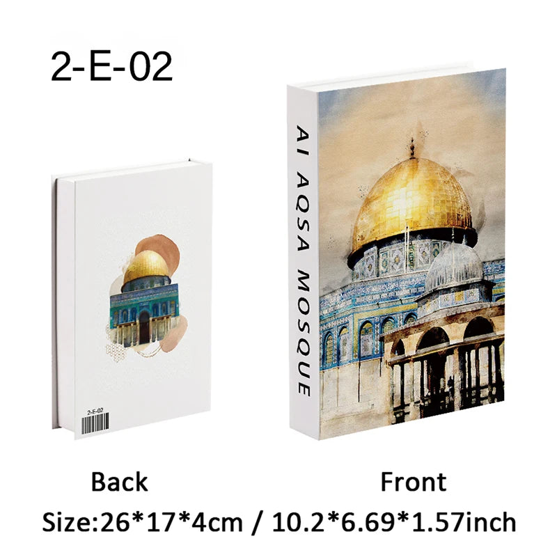 Islamic Church Writing Culture Fake Books Decorative Coffee Table Decoration Storage Box Bookshelf Bedroom Aesthetic Home Decor