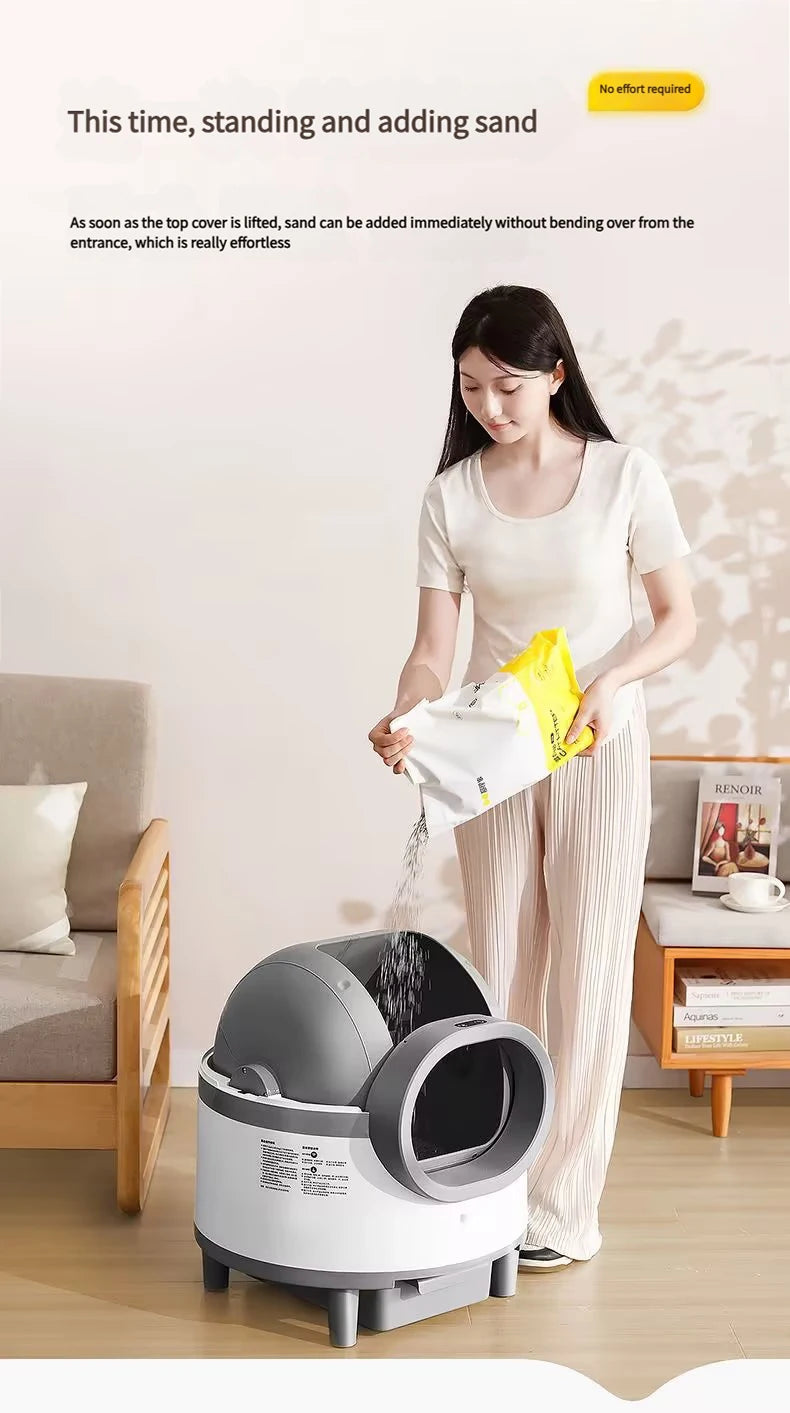 Wholesale Cheap App Self-Cleaning Smart Pet Cat Litter Box Auto Smart Cat Toilet Self Cleaning Cat Litter Box Automatic