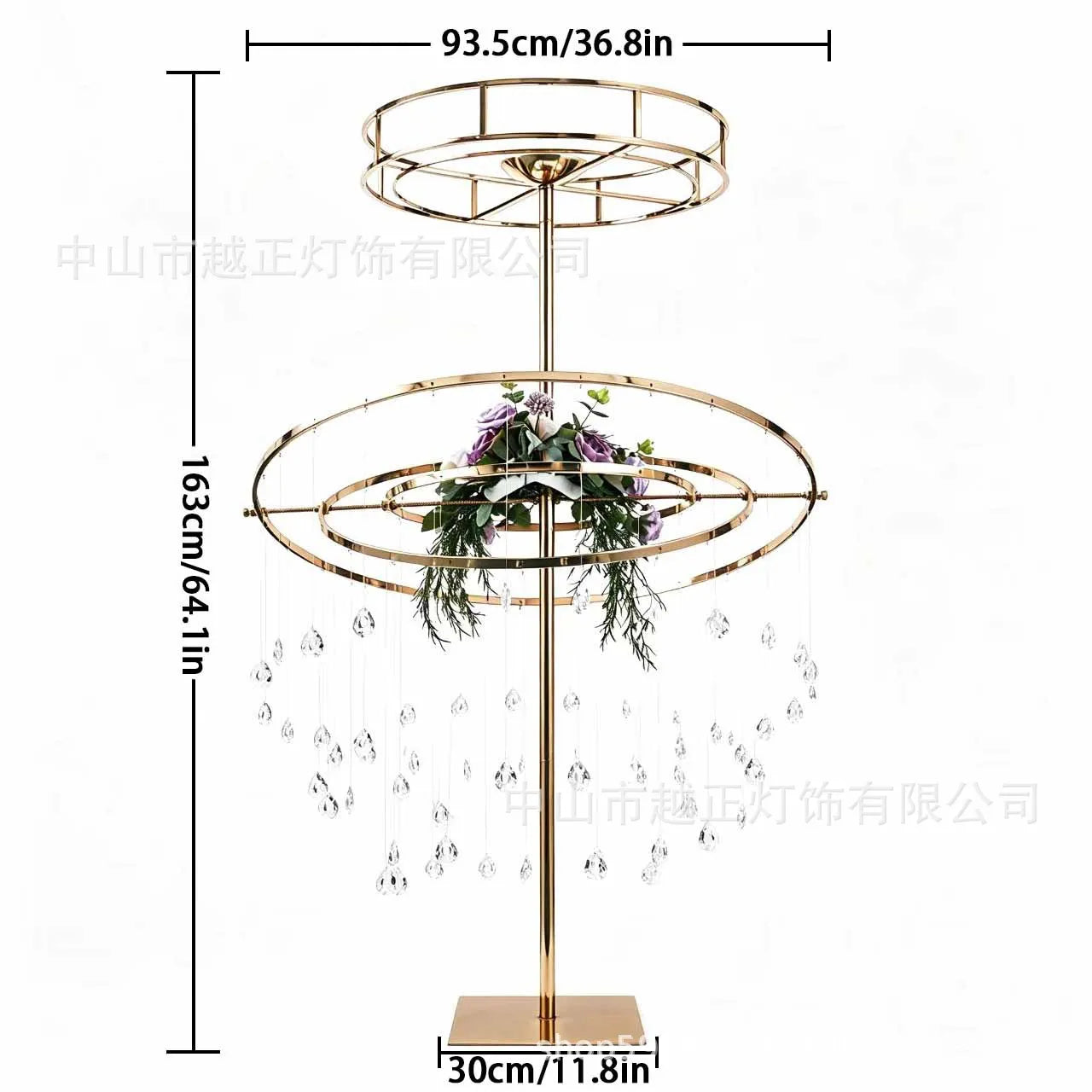 2pcs wedding props, round flower arrangement, main table decoration, wedding aisle marker, main table setup